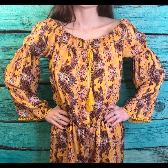 Wonderly Gold Yellow Bali State of Mind Romper - Picture 6 of 8